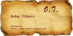 Ochs Tiborc névjegykártya